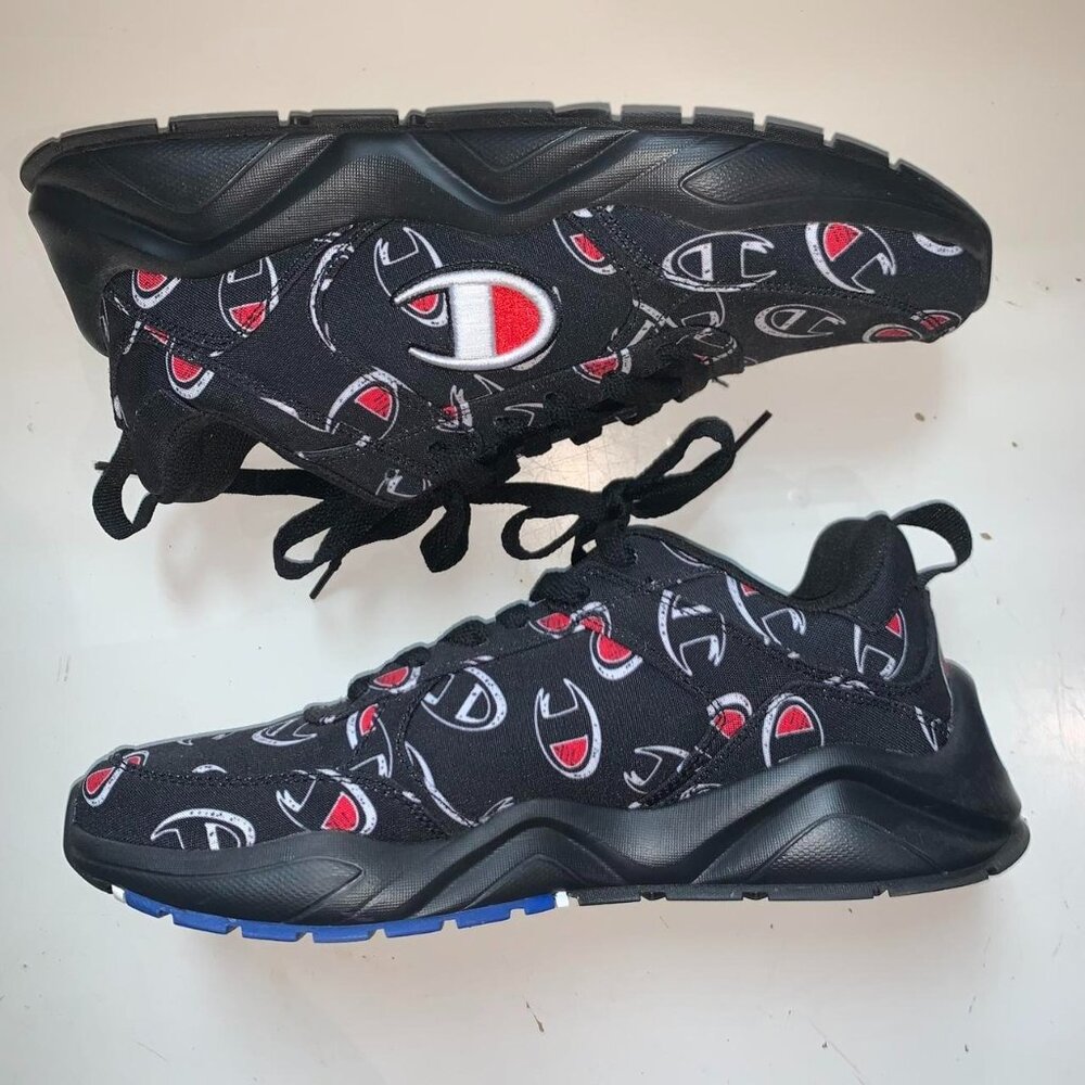 men’s champion 93eighteen repeat c logo low shoe sneakers
